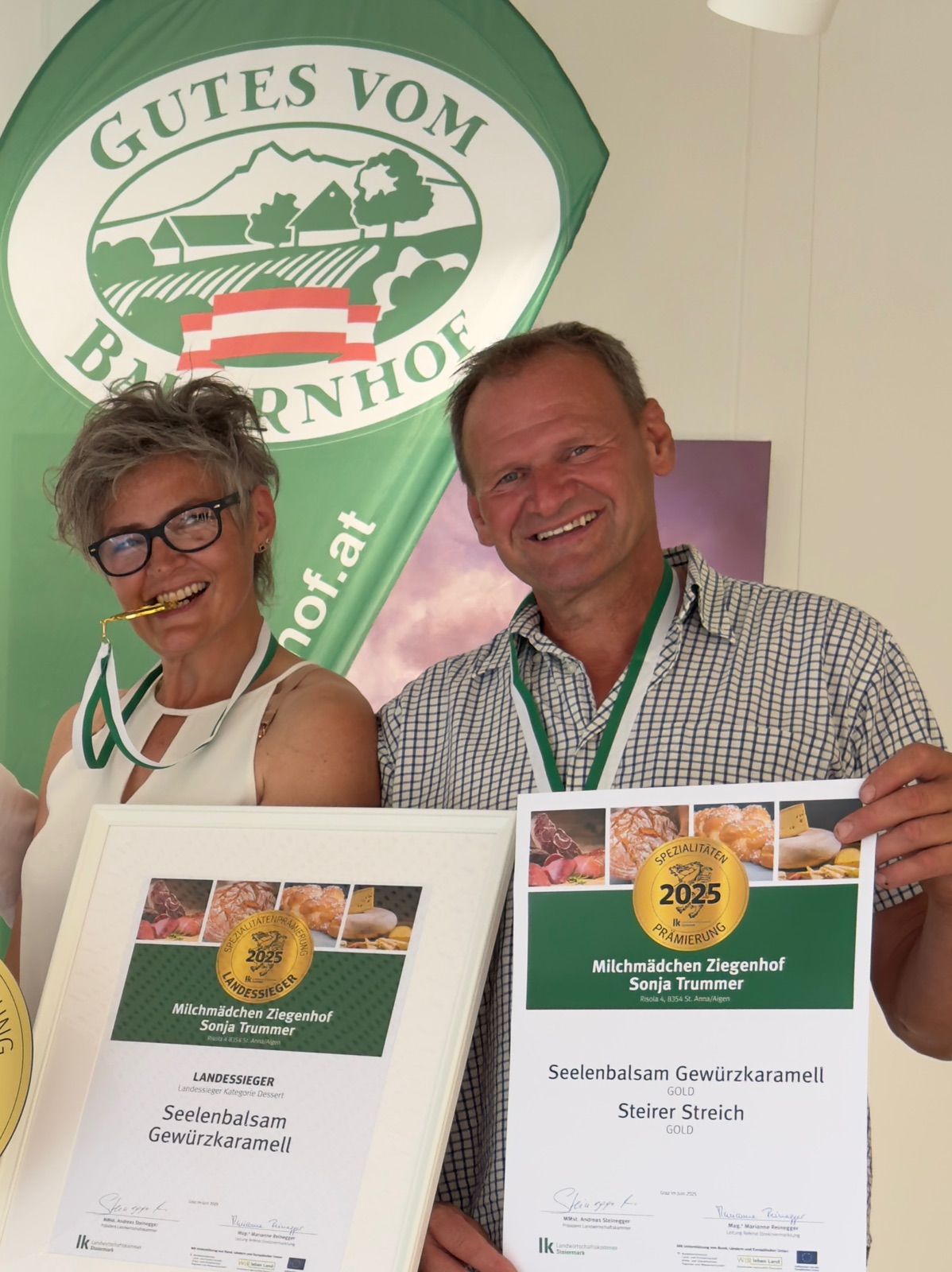 Sonja und Günter Trummer mit Auszeichnung