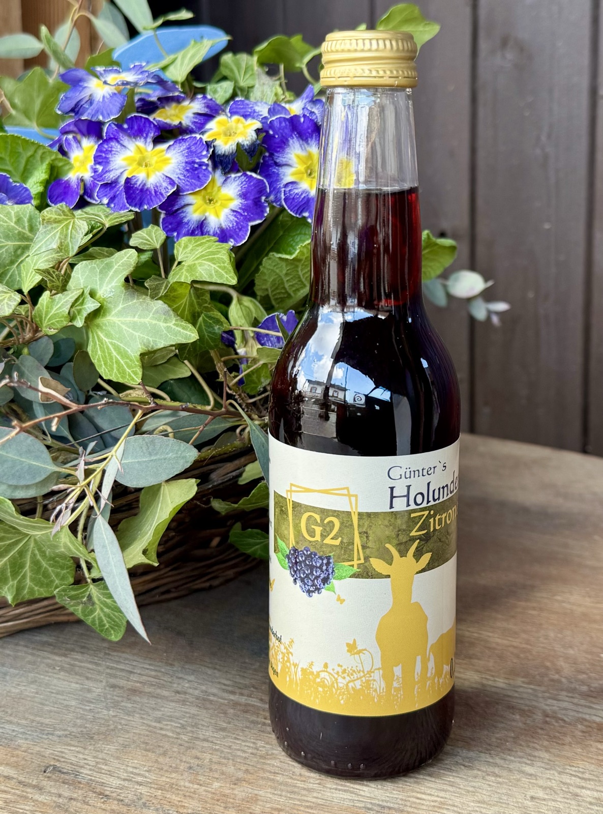 Holunder-Zitronen-Sirup G2 vom Milchmädchen-Ziegenhof